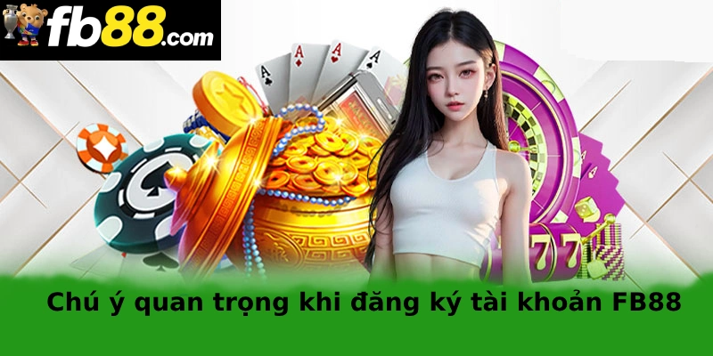 Đăng Ký FB88 Trên PC & Điện Thoại Chỉ Vài Bước Dễ Dàng 2 Chú ý khi đăng ký tài khoản